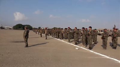 الحزام الأمني بمحافظة لحج يدشن العام التدريبي والمعنوي للعام 2024