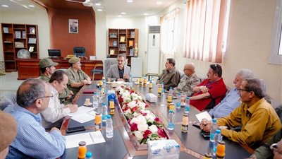 اللجنة الأمنية في عدن تقف أمام تداعيات الأحداث الأخيرة بمدينة الشعب