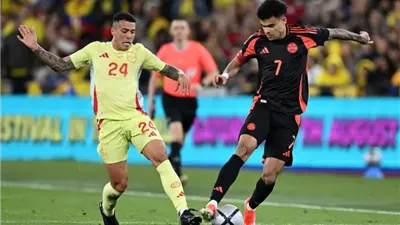 المنتخب الإسباني ينهزم أمام كولومبيا في مباراة ودية