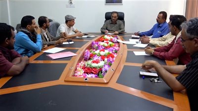 مناقشة الوضع التمويني لمادة الغاز بشبوة 