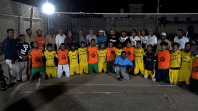 اختتام منافسات بطولتي الطائرة وتنس الطاولة للفرق الشعبية بأبين