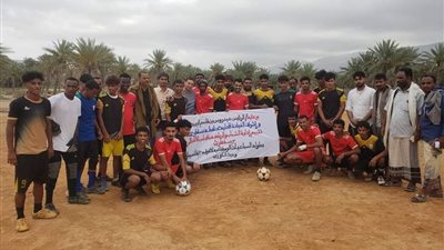 انطلاق البطولة السباعية لكرة القدم لتجمعات مديرية قلنسية وعبد الكوري في سقطرى