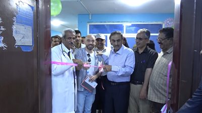 افتتاح عيادة مجانية للأطفال بمستشفى شبوة العام