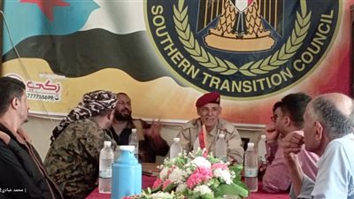 رئيس تنفيذية إنتقالي الضالع يناقش الأوضاع الأمنية في مديرية الشعيب