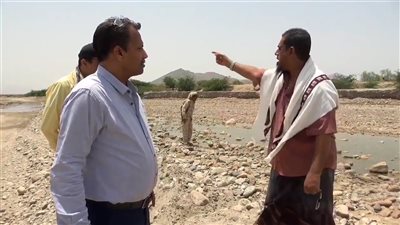 محافظ أبين يتفقد مشروع سد حسان الاستراتيجي بالدلتا 