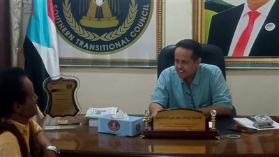 انتقالي لحج يبحث مع مدير عام كرش المستجدات في الجبهة