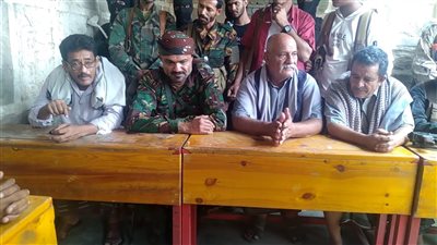 قائد الحزام الأمني بأبين يزور لودر ويؤكد وقوفه إلى جانب أبناء المدينة