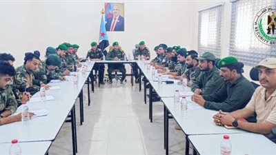 العميد الربيعي يطلع على مستوى أداء العمل بقطاعات وإدارات حزام العاصمة عدن