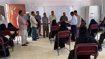 أمين محلي شبوة يدشن امتحانات القبول بمعهد أمين ناشر للعلوم الصحية