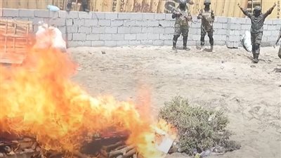 ضمن جهود مكافحة الممنوعات.. إتلاف كمية كبيرة من المخدرات بالعاصمة عدن 