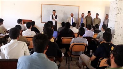 قيادة انتقالي شبوة تتفقد سير العملية التعليمية في كلية المجتمع
