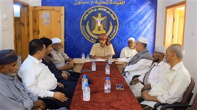 قيادات انتقالي سيئون تؤكد أن حضرموت جزء لا يتجزأ من الجنوب