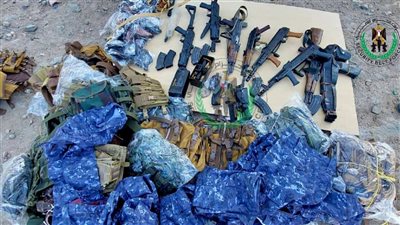 الحزام الأمني في يافع يضبط أسلحة مهربة من مناطق سيطرة مليشيا الحوثي