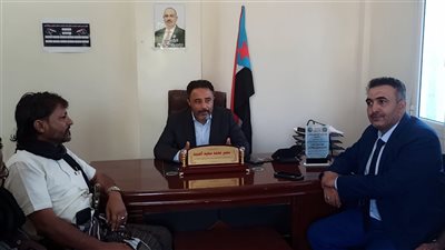 رئيس انتقالي أبين ووكيل المحافظة يناقشان تعزيز الأمن والتنمية في المحافظة