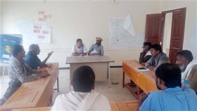 انتقالي جيشان يبحث مع منظمة كير توزيع المساعدات الغذائية ومعالجة مشكلة المستبعدين