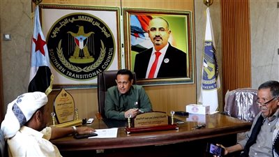 رئيس تنفيذية انتقالي لحج يطلع على مستجدات جبهة كرش وأوضاع أمن المديرية