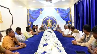 فريق التوجيه الرئاسي يبحث مع اتحاد شباب الجنوب بحضرموت توسيع نشاط الاتحاد 