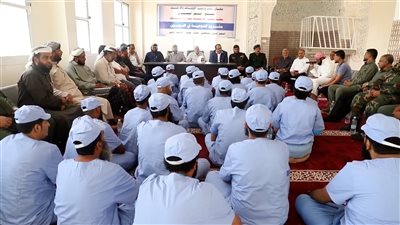 تدشين أعمال المرحلة الأولى من التوعية الإرشادية في الإصلاحية المركزية محافظة لحج 