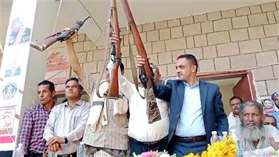 احتفالية في مدرسة الشهيد مثنى البكري بذكرى ثورة 14 أكتوبر في ردفان