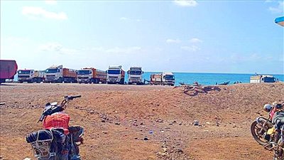 إغلاق منفذ رأس العارة البحري في محافظة لحج