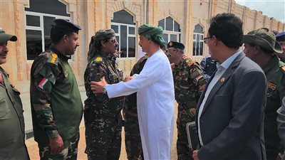 رئيس انتقالي سقطرى يستقبل قائد القوات الخاصة في زيارة رسمية للمحافظة