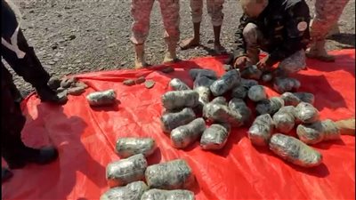 الحملة الأمنية للعمالقة تضبط 600 ألف حبة كبتاجون على متن قارب في باب المندب