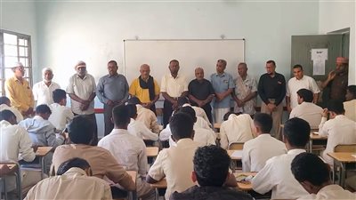 الانتقالي والسلطة المحلية بتريم يدشّنان الامتحانات النصفية بمدارس المديرية 