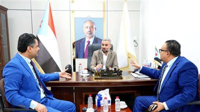 الشيخ يناقش مع نائب وزير الإعلام آليات التعاطي الإعلامي مع التطورات على الساحة الجنوبية