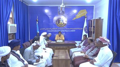 التميمي يلتقي قيادة انتقالي السوم ويشيد بجهودها التنظيمية ودورها في إنجاح التصعيد 