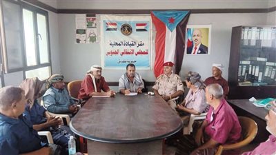 انتقالي كرش يناقش التطورات العسكرية وتعزيز الجاهزية على حدود الجنوب