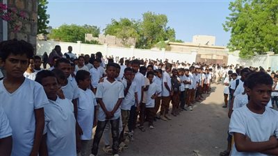 اللجان المحلية بحصن عطية في خنفر تدشن النشيد الوطني بمدرسة الغافقي