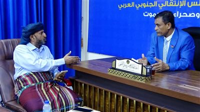 التميمي يلتقي رئيس كتلة أعضاء الجمعية الوطنية بوادي وصحراء حضرموت